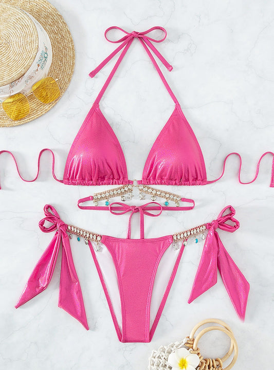 Boho Cut-Out Bikini – Vintage Chic