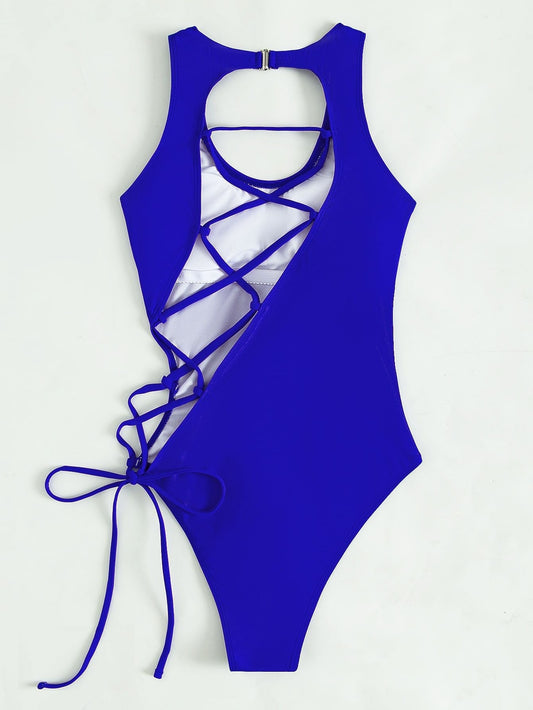 Minimalist Strappy Swimsuit – Crisscross Style