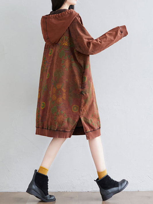 Smile You Fake Hooded Dress