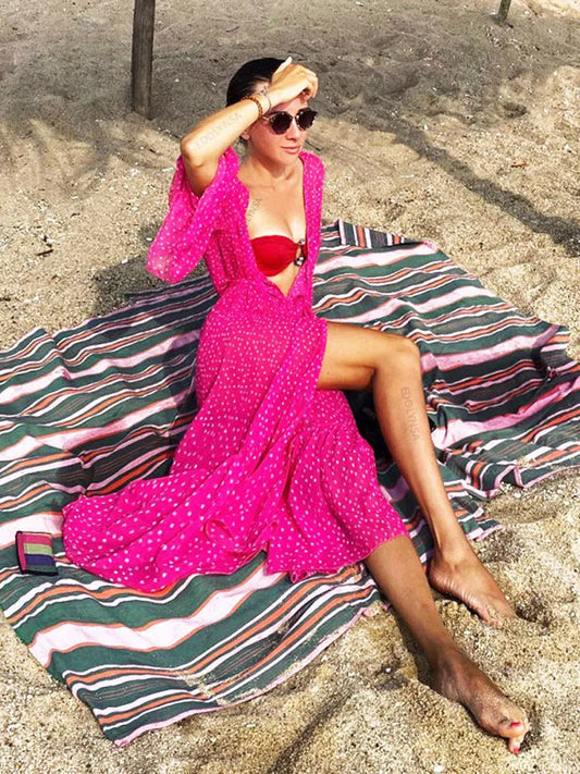 Bohemian Dot Mesh Overlay