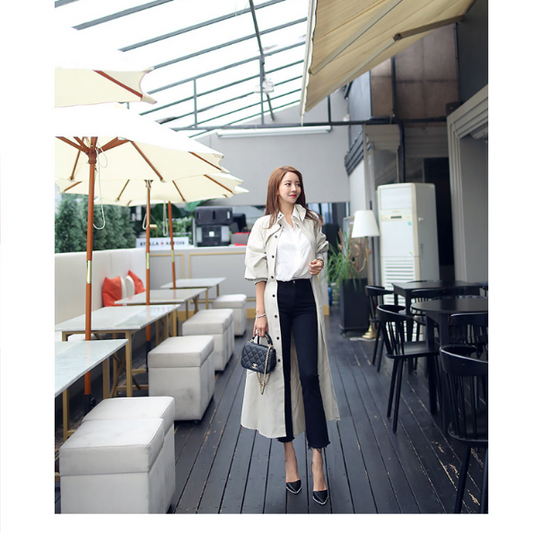 The Day I Met You Trench Elegant Coat