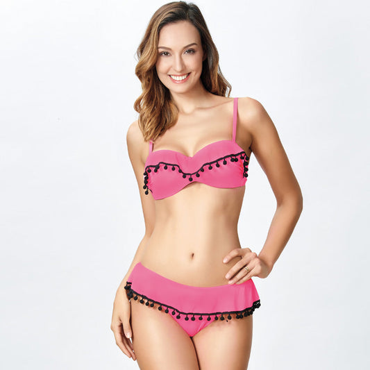 Romantic Cut-Out Bikini – Floral Dream