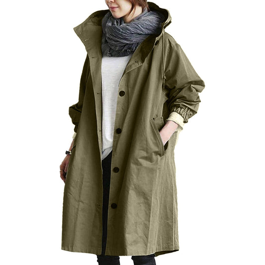 Nova Women’s Casual Long Hooded Coat
