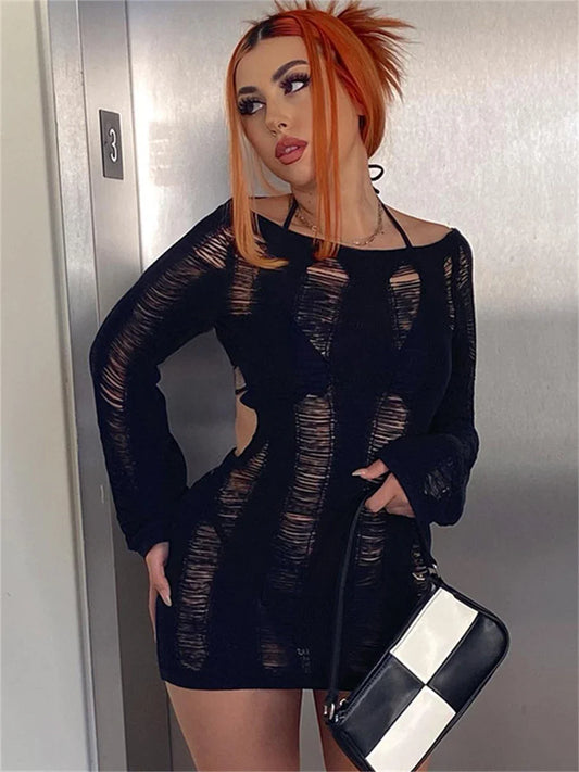 Holes Ripped Boho Tunic