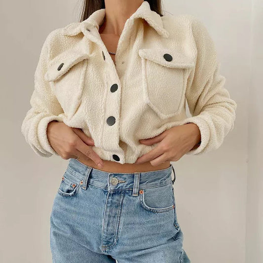 Dusk Women's Jacket | Button Front, Cropped