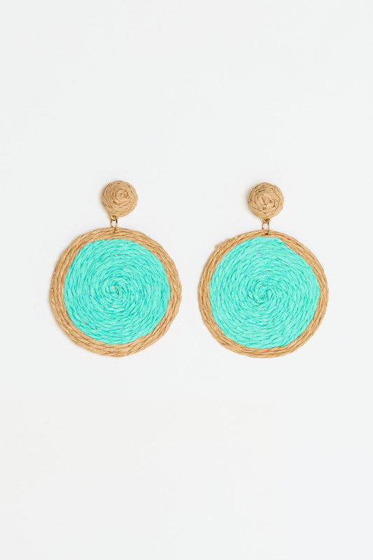Summer Brights Raffia Earrings