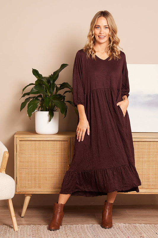 Leith Dress - Chocolate