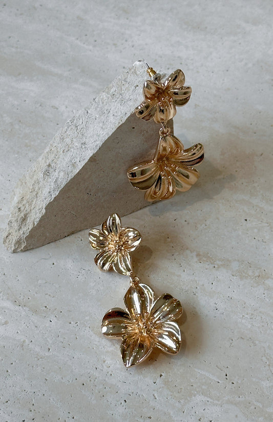 Moana Statement Earrings Gold