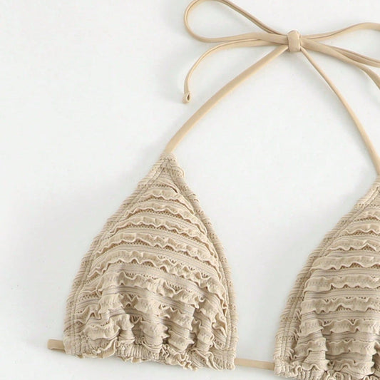 Minimalist Cut-Out Bikini – Halter Luxe