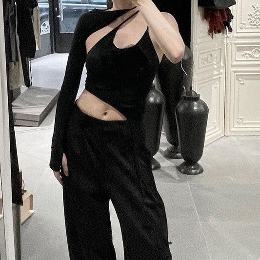 Welcome By Myself Crop Tops