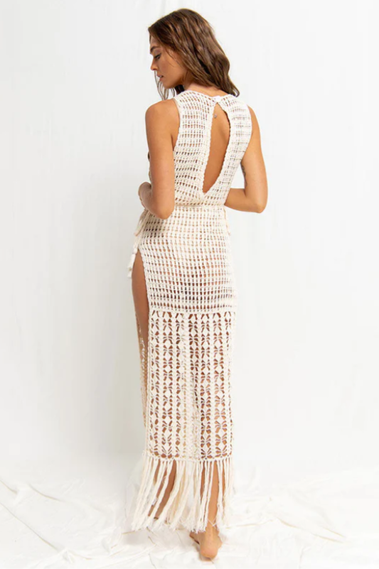 Crochet High Neck Cover Up