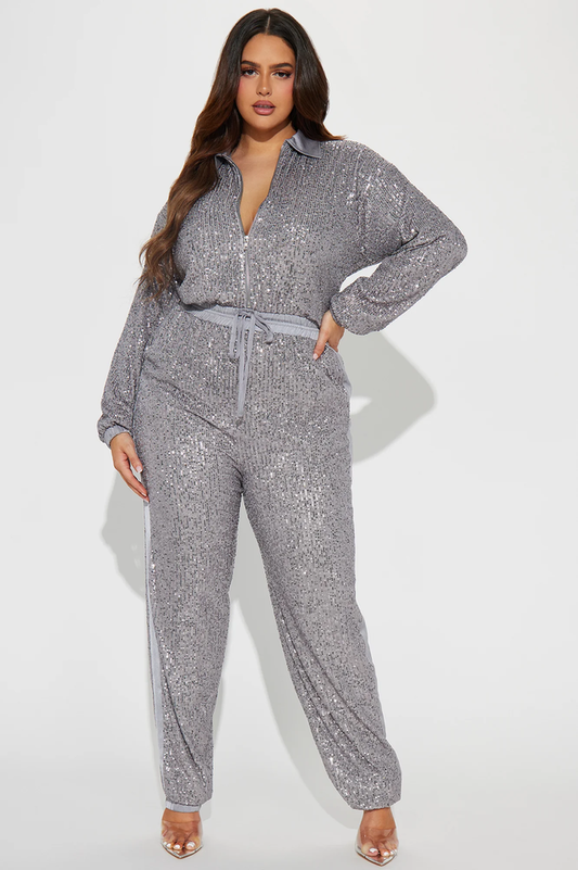 Only Your Sparkle Sequin Jumpsuit