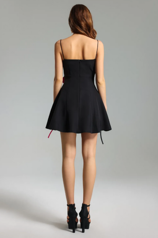 Fern Leaf Design Mini Dress