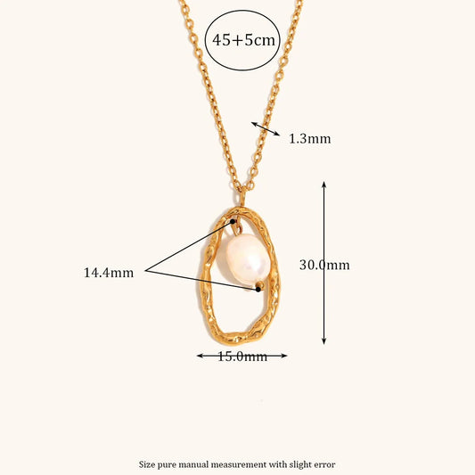 Dripping In Gold Pendant Necklace