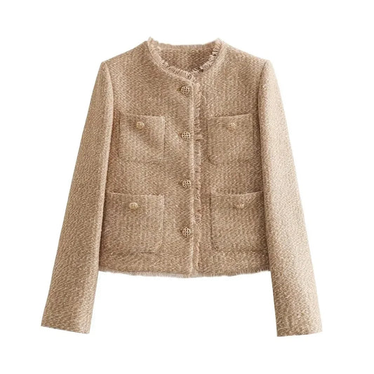 Pearl Women's Tweed Button-Down Jacket