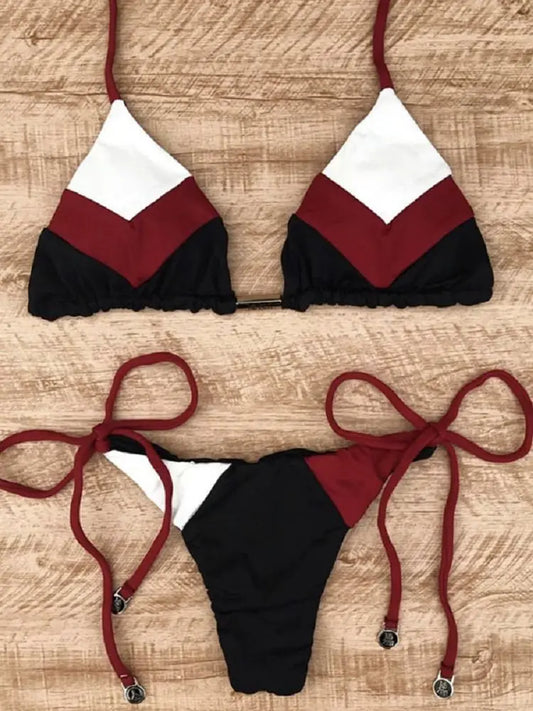 Elegant Strappy Swimsuit – Sun-Kissed