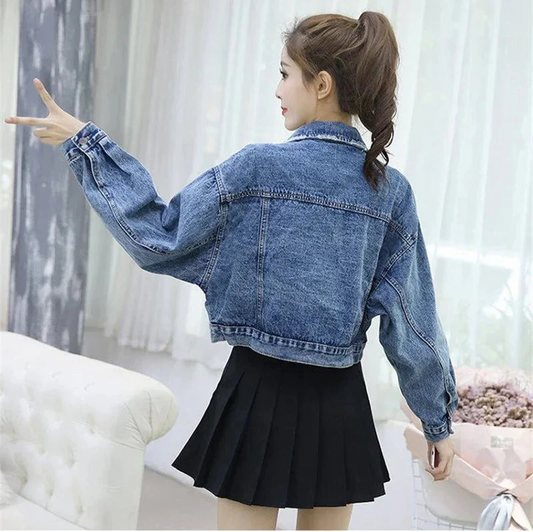 Blissful Blue Denim Polished Jacket