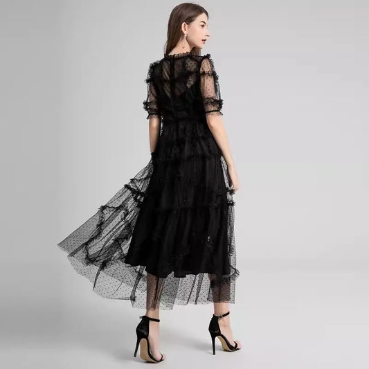 Hummingbird Haze Midi Dress