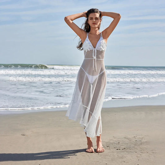 Floral Crochet Breezy Kaftan