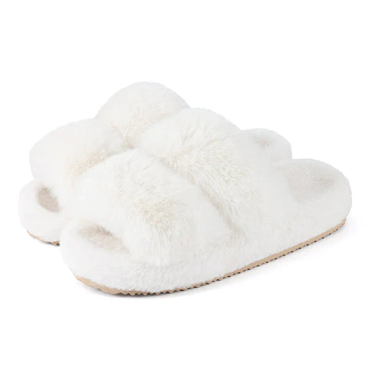Bliss Women’s Cozy Faux Fur Slide Slippers
