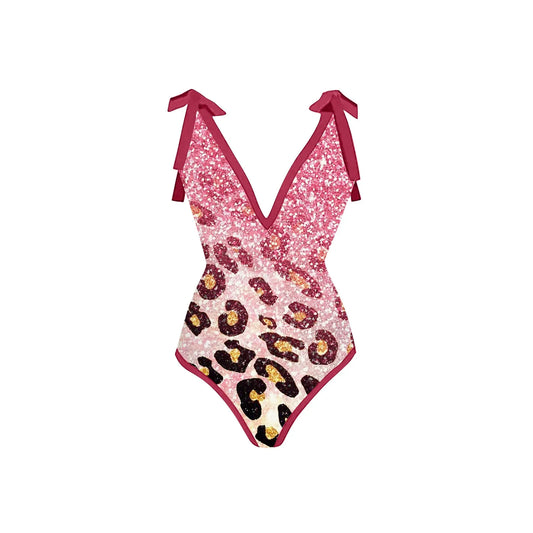 Romantic High-Waist Bikini – Halter Luxe