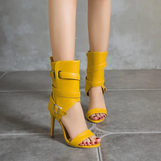 Girl Like Me Don't Cry Mid-Calf Sandals