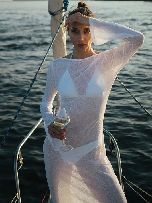 Hooded Sheer Vacation Wrap