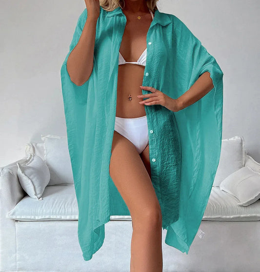 Loose Cardigan Swim Dress