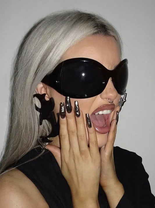 Let Your Colors Burst Oval Sunglasses