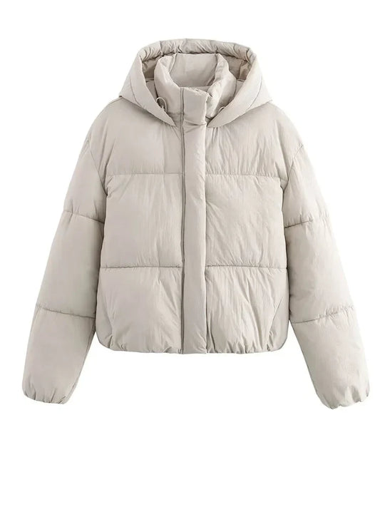 Kora Hooded Cropped Women's Puffer Jacket