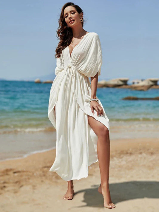 Deep V-Neck Breezy Kaftan