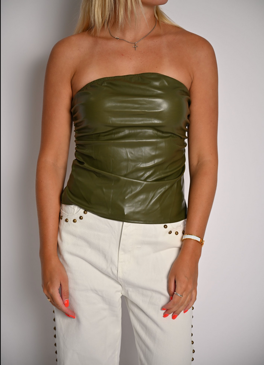 Going Out Tube Top- Green