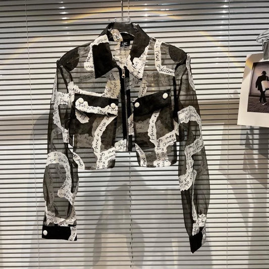 I Can't Afford Love Crop Jacket