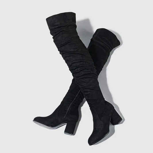 Jade Stylish Over-the-Knee Women's Heeled Boots