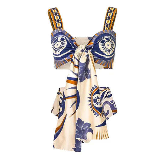 Bold Strappy Swimsuit – Wave Rider