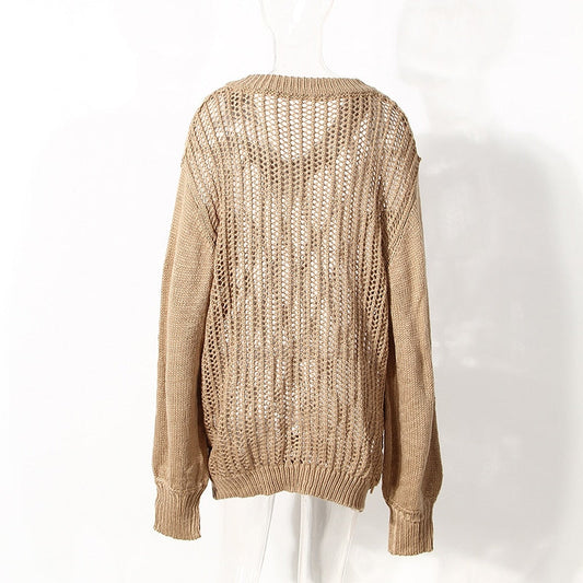 Look At Me Now Hollow Out Winter-Ready Sweater
