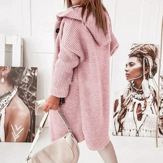 Dove Women’s Cozy Hooded Knit Cardigan Jacket