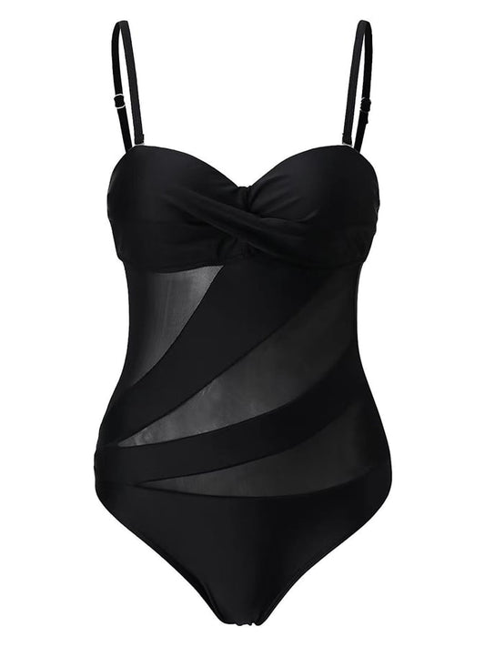 Luxe Strappy Swimsuit – Midnight Swim