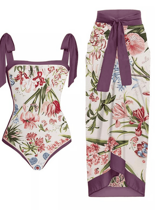 Romantic Strappy Swimsuit – Midnight Swim