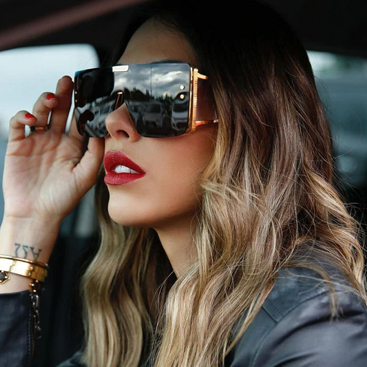 Sorry Not Sorry Shield Sunglasses