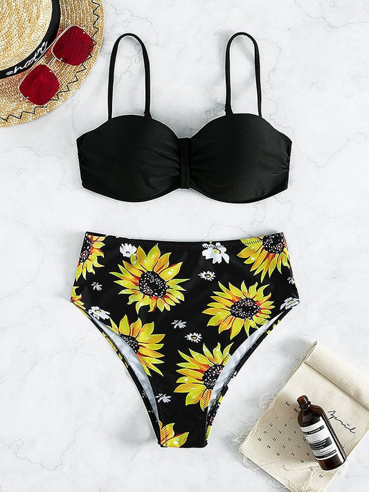 Luxe High-Waist Bikini – Crisscross Style
