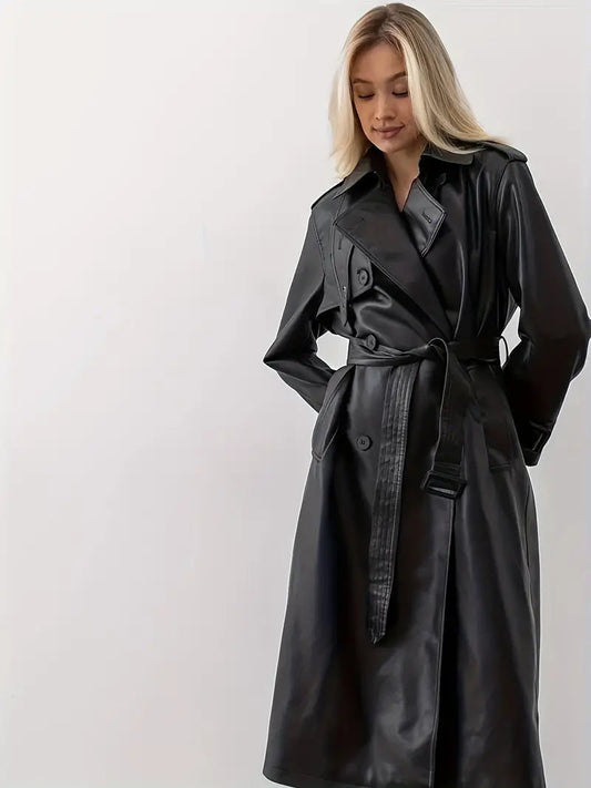 Eden Women's Trench Coat | Belted, Double Breasted