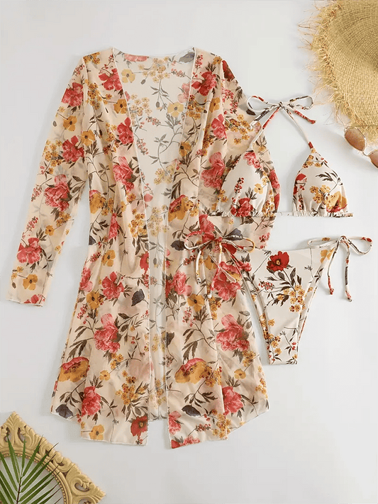 Refined Swimsuit – Tropical Bloom