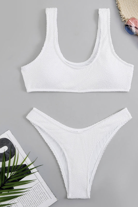 Romantic Strappy Swimsuit – Crisscross Style