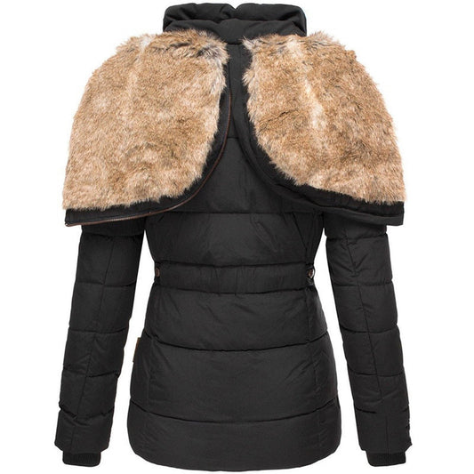 Gemma Women's Jacket | Quilted, Faux Fur, Hooded