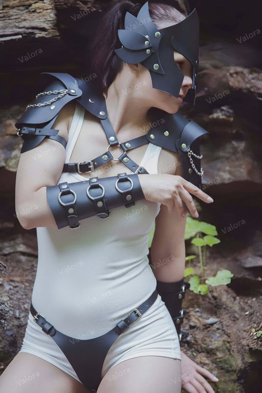 Gladiator Leather Fantasy Harness Set