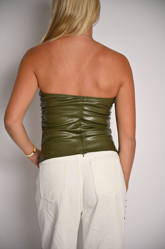 Going Out Tube Top- Green