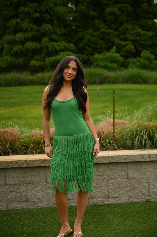 Island Dress- Green