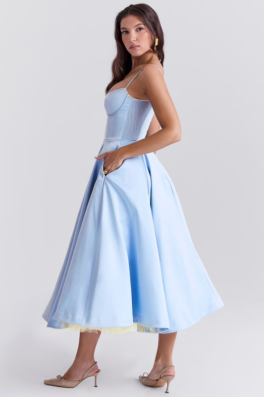 Celestia Tulle Midi Dress