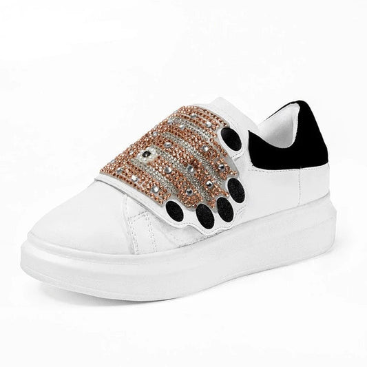 Breathable Autumn Rhinestone Crystal Women Chaussure Shoes